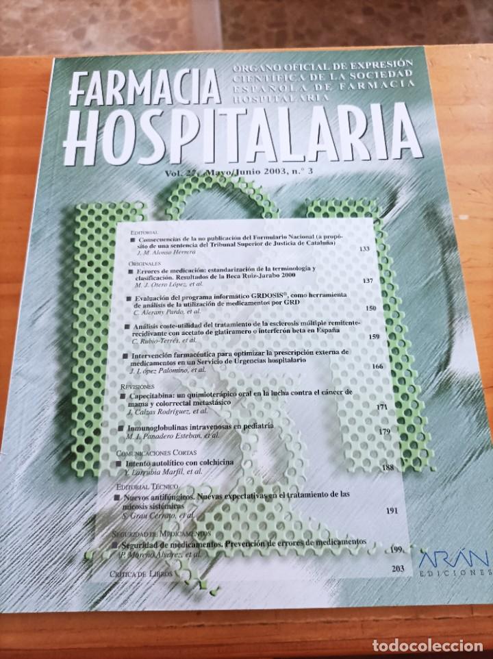 Gebrauchte B&uuml;cher: FARMACIA HOSPITALARIA,VOL.27,MAYO-JUNIO 2003,NUM.3,VER &Iacute;NDICE.