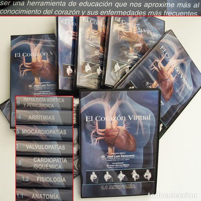 Libros de segunda mano: EL CORAZ&Oacute;N VIRTUAL 7 CD MEDICINA FUNCIONAMIENTO ENFERMEDAD SALUD M&Uacute;SCULO CIENCIAS ANATOM&Iacute;A -NO LIBRO