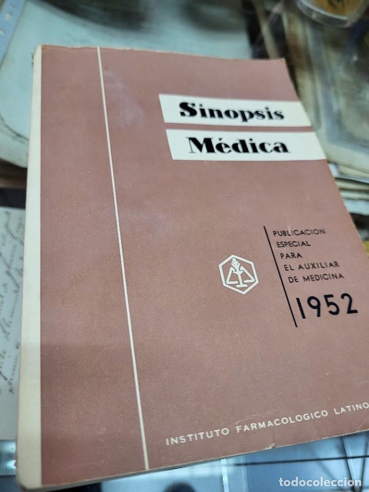 Second hand books: SINOPSIS MEDICA AUXILIAR DE MEDICINA INSTITUTO FARMACOLOGICO LATINO 1952
