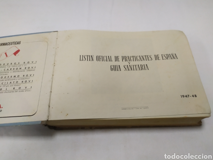 Libros de segunda mano: List&iacute;n oficial de practicantes de Espa&ntilde;a - Foto 3
