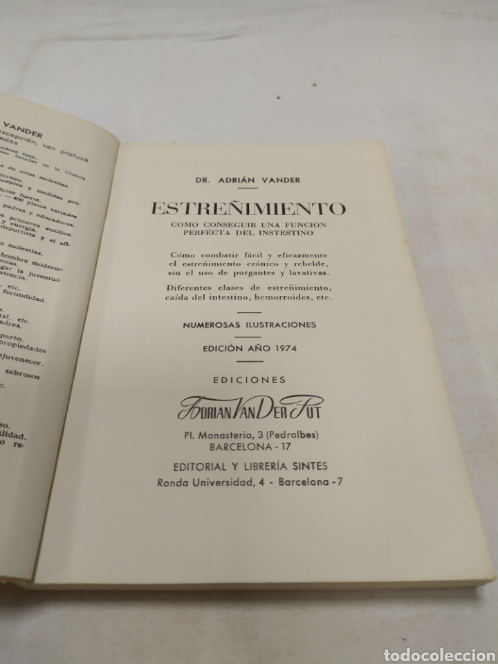 Libros de segunda mano: Estre&ntilde;imiento, Dr. Vander, 1974 - Foto 3