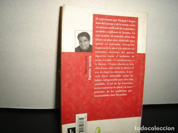 Libros de segunda mano: 21- DIGESTI&Oacute;N PERFECTA DEEPAK CHOPRA - Foto 4