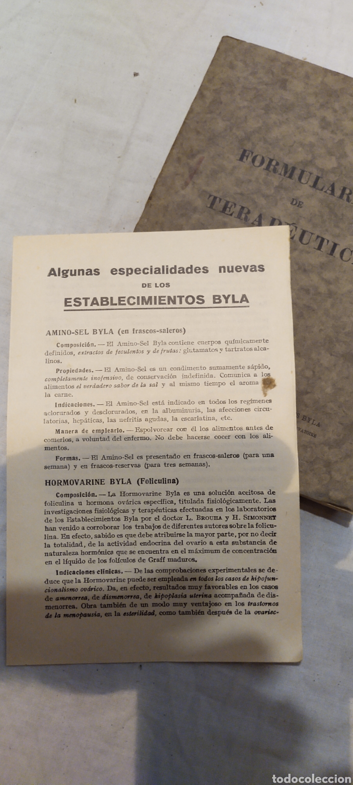 Libros de segunda mano: Formulario de terap&eacute;utica - Foto 4