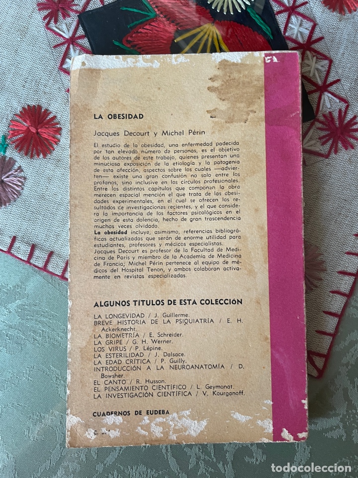 Libros de segunda mano: La obesidad (Jacques Decourt) - Foto 2