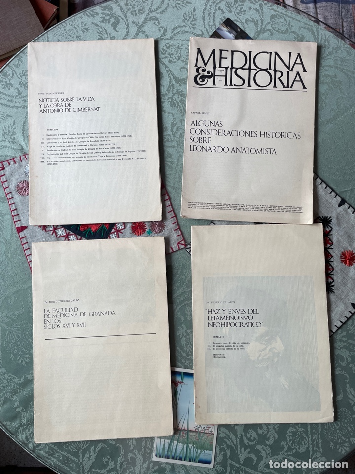 Libros de segunda mano: Medicina & Historia (Y art&iacute;culos varios de la revista de estudios de la medicina)