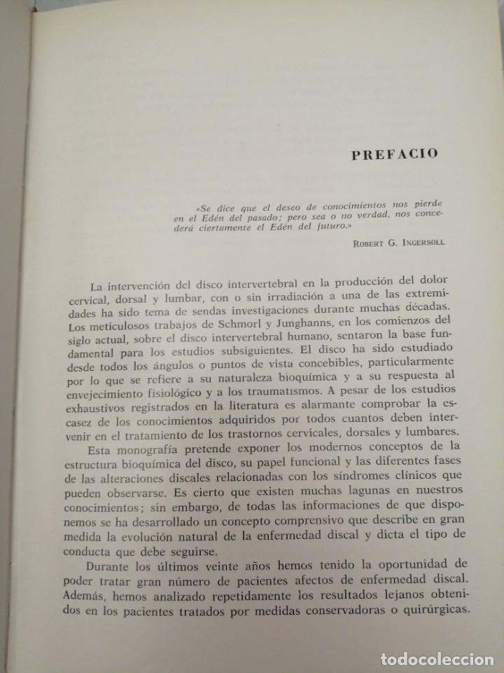 Libros de segunda mano: DISCO INTERVERTEBRAL - Foto 4