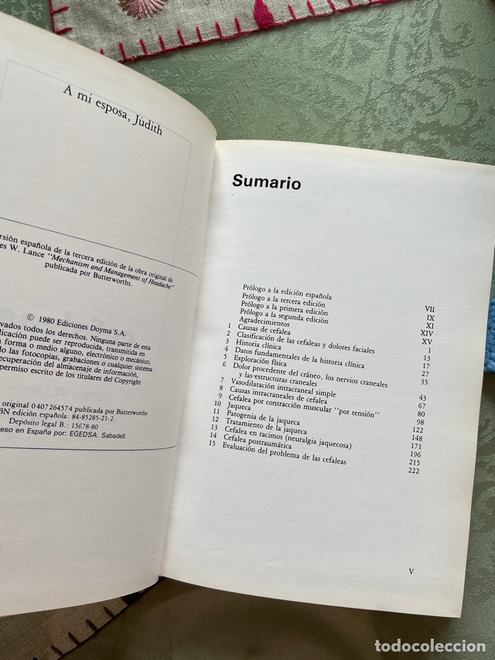 Libros de segunda mano: Cefaleas y su tratamiento (James LAnce) - Foto 3