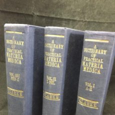 Libros de segunda mano: A DICTIONARY OF PRACTICAL MATERIA MEDICA. JOHN HENRY CLARKE, 1982. ORIGINAL EN INGLÉS. MEDICINA