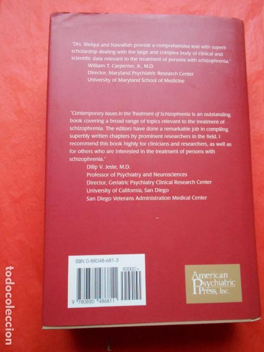 Libros de segunda mano: COMTEMPORARY ISSUES IN THE TEATMENT SCHIZOPHRENIA - Foto 2