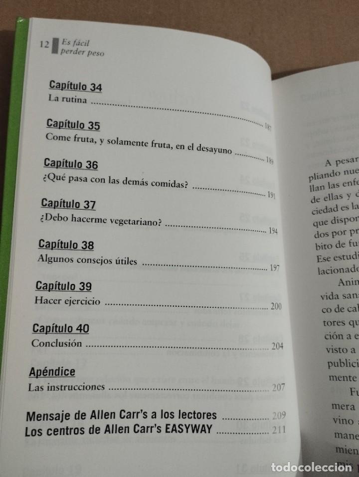 Libros de segunda mano: ES F&Aacute;CIL PERDER PESO (ALLEN CARR) - Foto 6