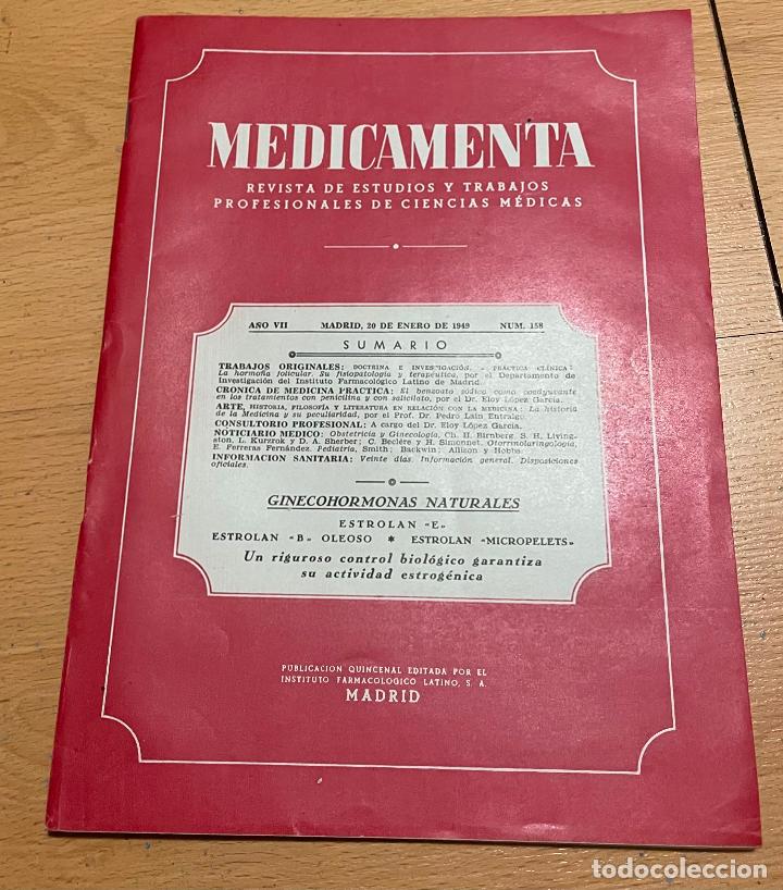 Libri di seconda mano: MEDICAMENTA, Revista de estudios y trabajos profesionales de ciencias medicas, Numero 142