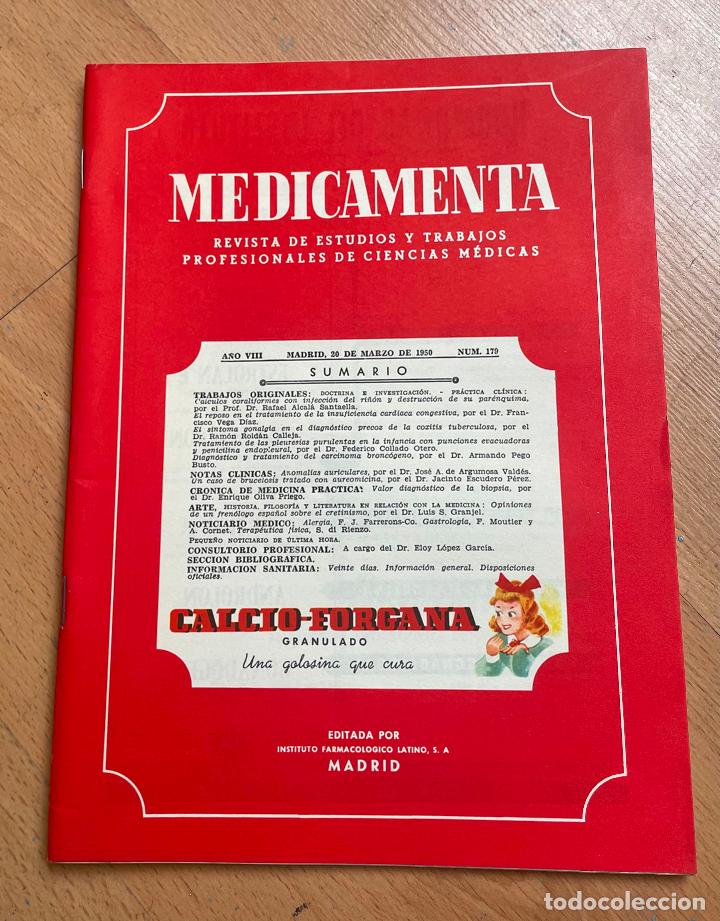Second hand books: MEDICAMENTA, Revista de estudios y trabajos profesionales de ciencias medicas, Numero 179