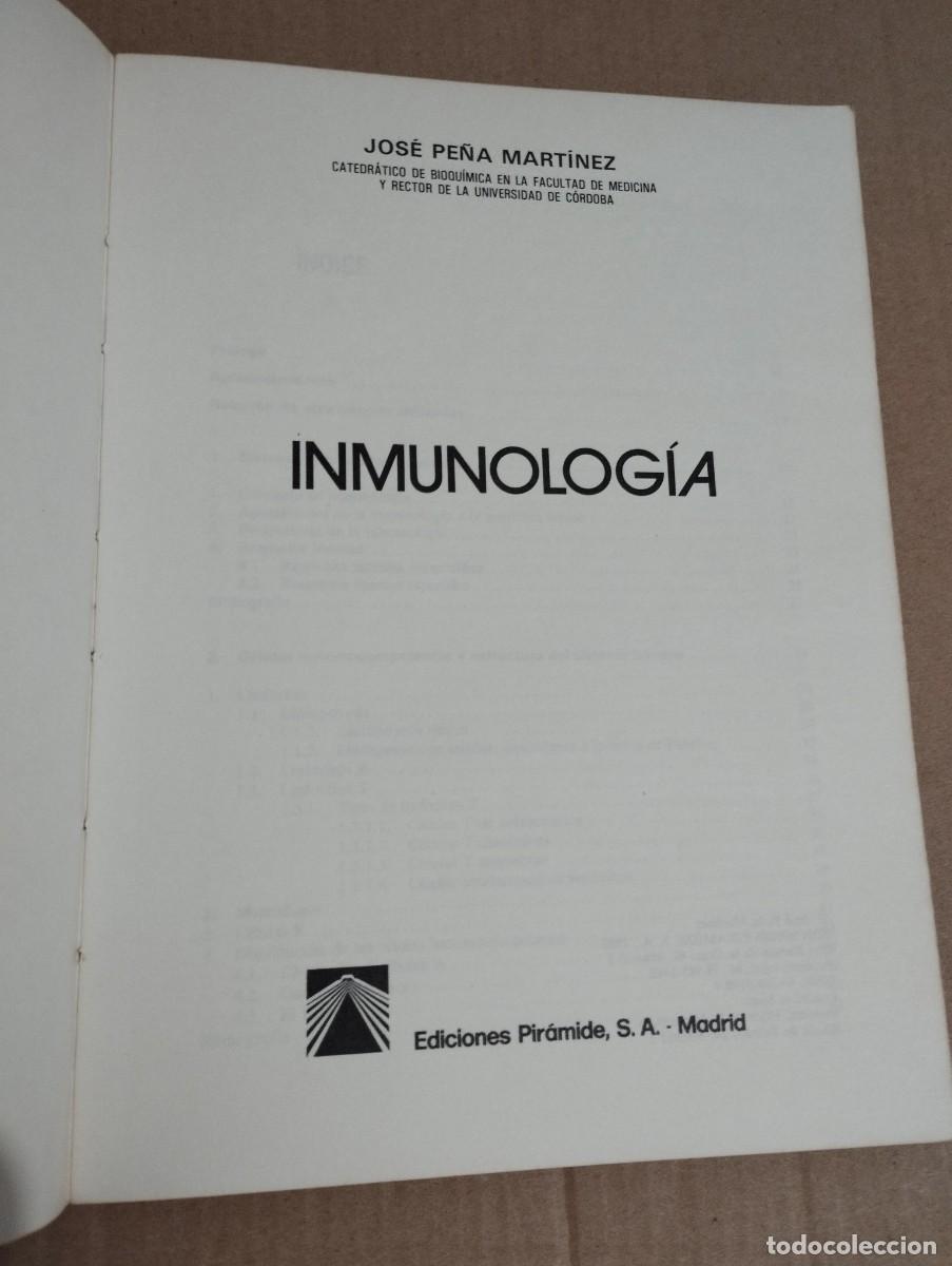 Libros de segunda mano: INMUNOLOG&Iacute;A (JOS&Eacute; PE&Ntilde;A MART&Iacute;NEZ) - Foto 3