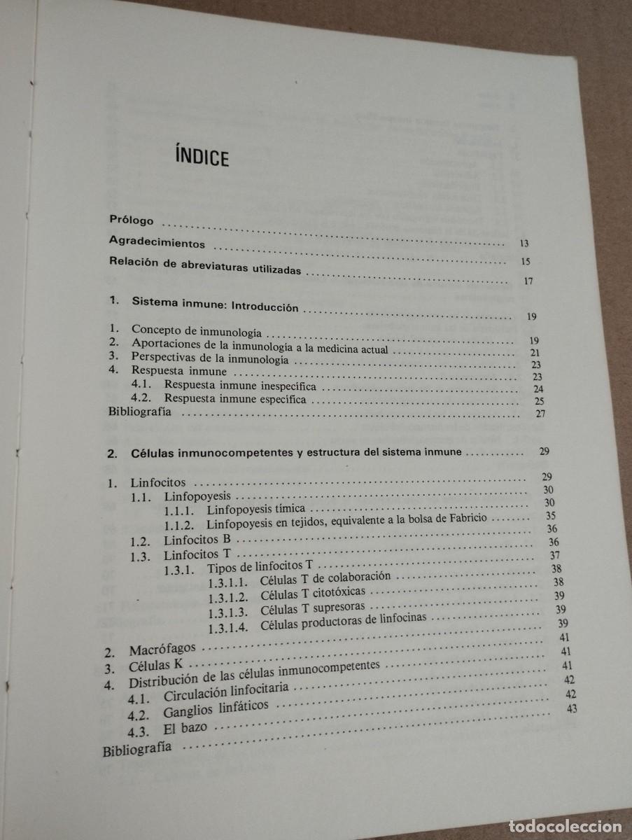Libros de segunda mano: INMUNOLOG&Iacute;A (JOS&Eacute; PE&Ntilde;A MART&Iacute;NEZ) - Foto 4