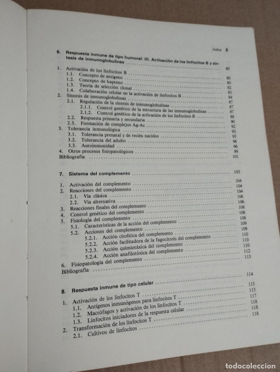 Libros de segunda mano: INMUNOLOG&Iacute;A (JOS&Eacute; PE&Ntilde;A MART&Iacute;NEZ) - Foto 6