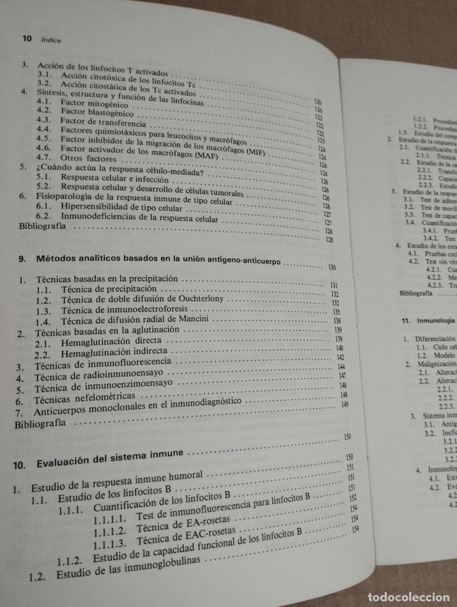 Libros de segunda mano: INMUNOLOG&Iacute;A (JOS&Eacute; PE&Ntilde;A MART&Iacute;NEZ) - Foto 7