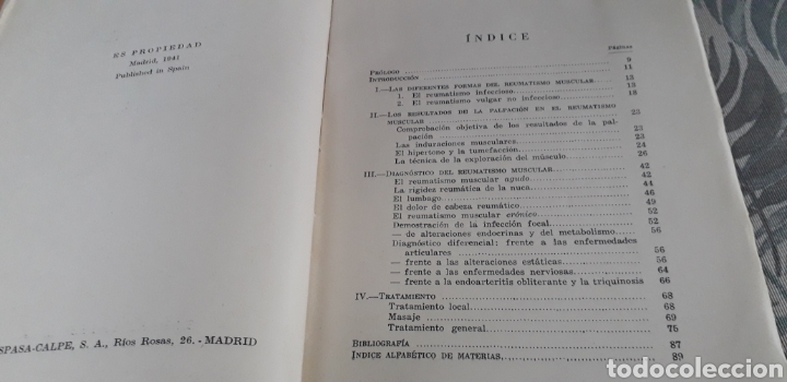 Libros de segunda mano: REUMATISMO MUSCULAR, PROF. DR. ,MAX LANGE, - Foto 2