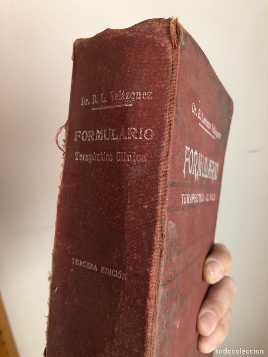Libros de segunda mano: Formulario terap&eacute;utica clinica tercera edici&oacute;n Lorenzo Vel&aacute;zquez