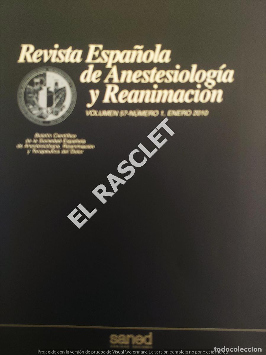 Second hand books: ANTIG&Uuml;A REVISTA ESPA&Ntilde;OLA DE ANESTESIOLOGIA Y REAMIMACION -N&ordm; 1 - ENERO 2010