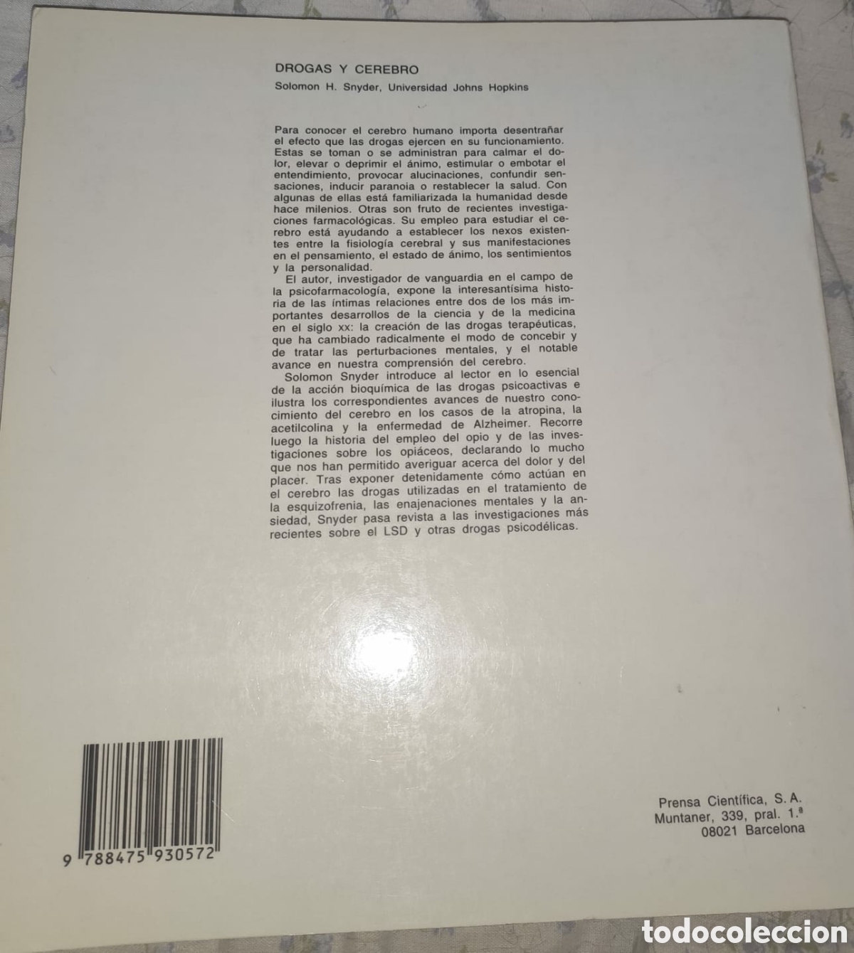 Libros de segunda mano: Drogas y cerebro - Foto 2