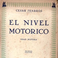 Libri di seconda mano: DR. CÉSAR JUARROS: EL NIVEL MOTÓRICO (MORATA, 1942)