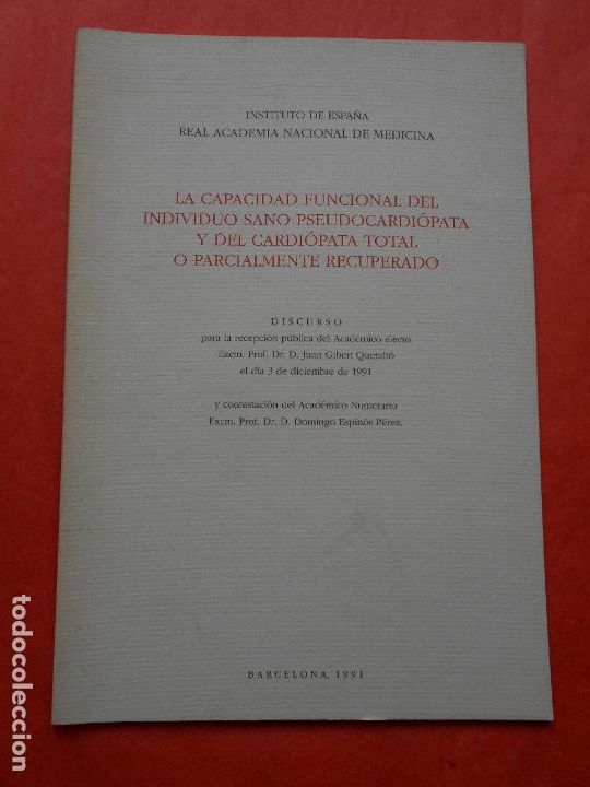 Second hand books: la capacidad funcional del individuo sano pseudocardi&oacute;pata