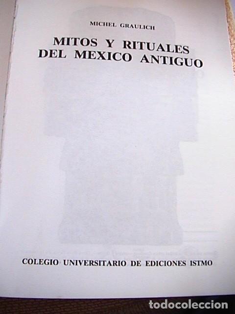 Libros de segunda mano: MITOS Y RITUALES DEL MEXICO ANTIGUO. - Foto 2