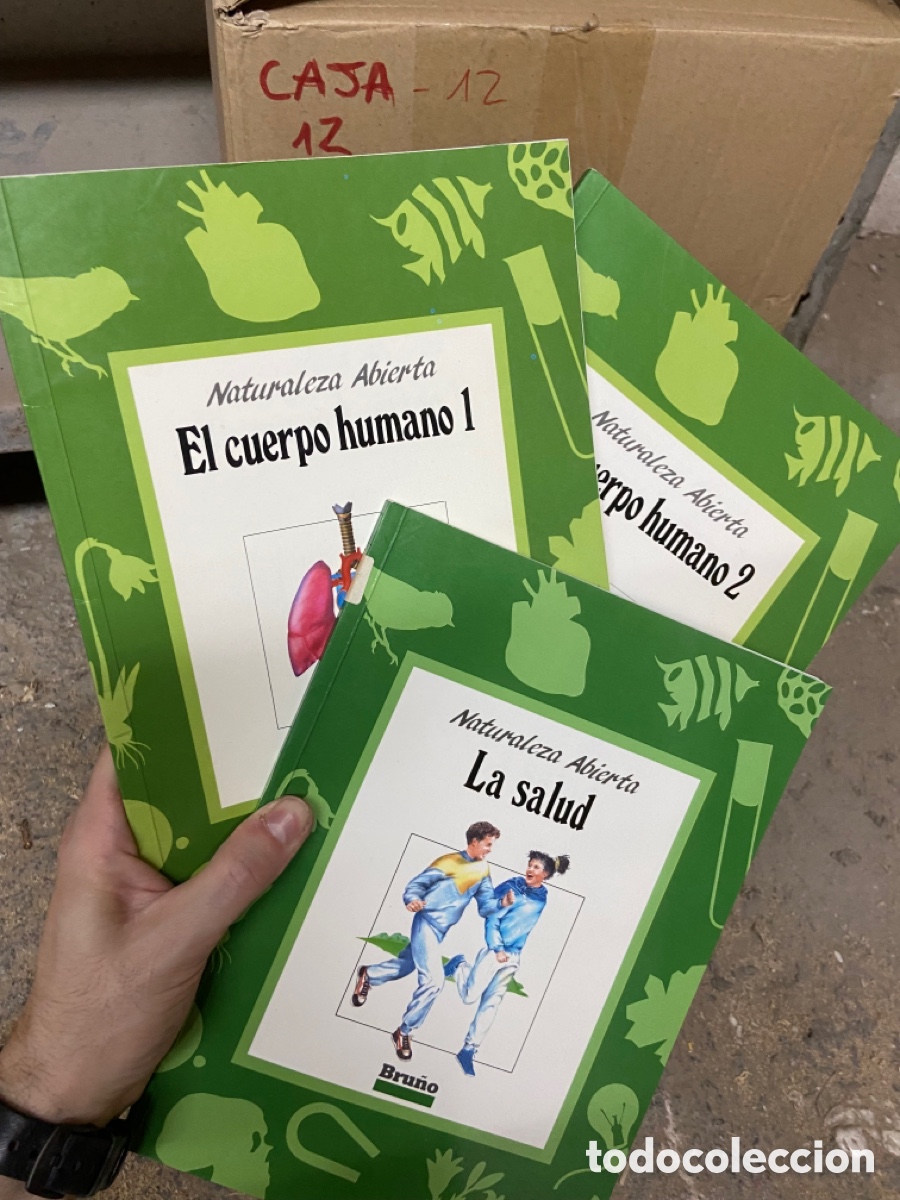 Livres d'occasion: Caja16 lote Naturaleza Abierta: El cuerpo humano 1 y 2 y la salud, bru&ntilde;o