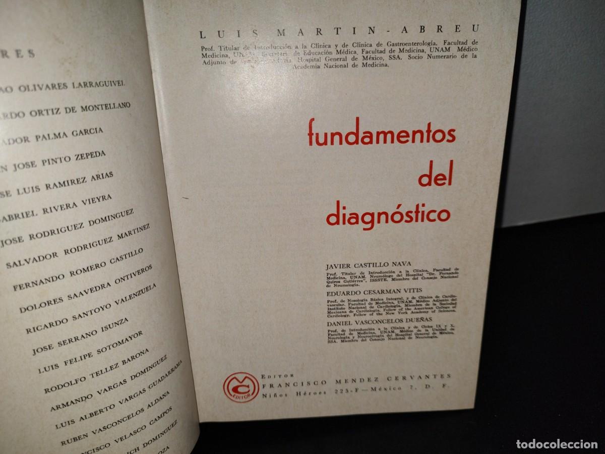 Libros de segunda mano: 52- FUNDAMENTOS DEL DIAGN&Oacute;STICO - JAVIER CASTILLO NAVA - Foto 4