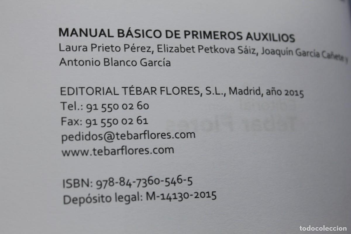 Libros de segunda mano: MANUAL BASICO DE PRIMEROS AUXILIOS 2015 - Foto 2