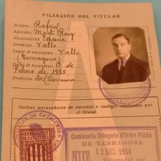 Libros de segunda mano: DOCUMENTACIÓN Y PERMISO DE CONDUCIR AUTOMÓVIL LIUGER SEDAN. AÑO 1928. VALLS (TARRAGONA). Lote 388936939