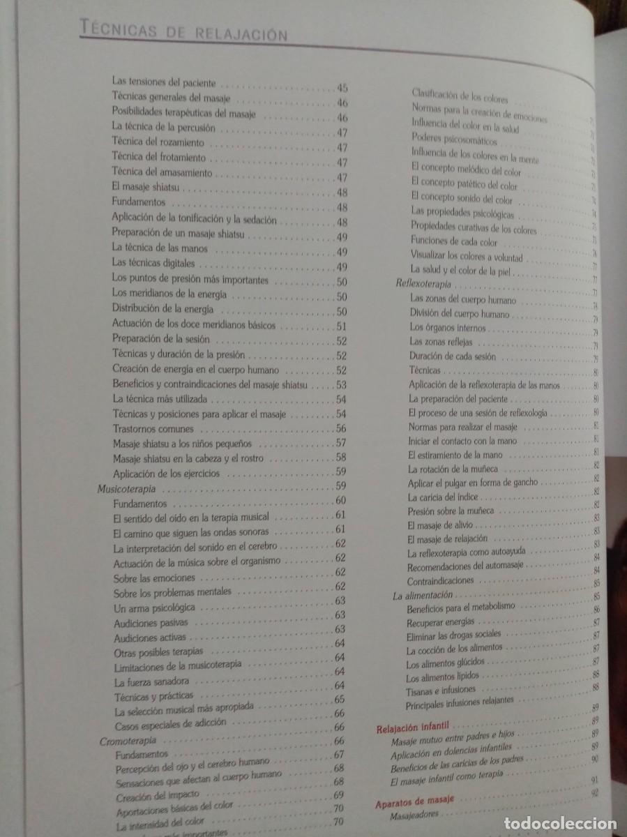 Libros de segunda mano: T&Eacute;CNICAS DE RELAJACI&Oacute;N - Foto 7