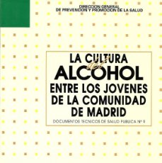 Libros de segunda mano: DE 1993: ”LA CULTURA DEL ALCOHOL ENTRE JÓVENES DE LA COMUNIDAD DE MADRID”