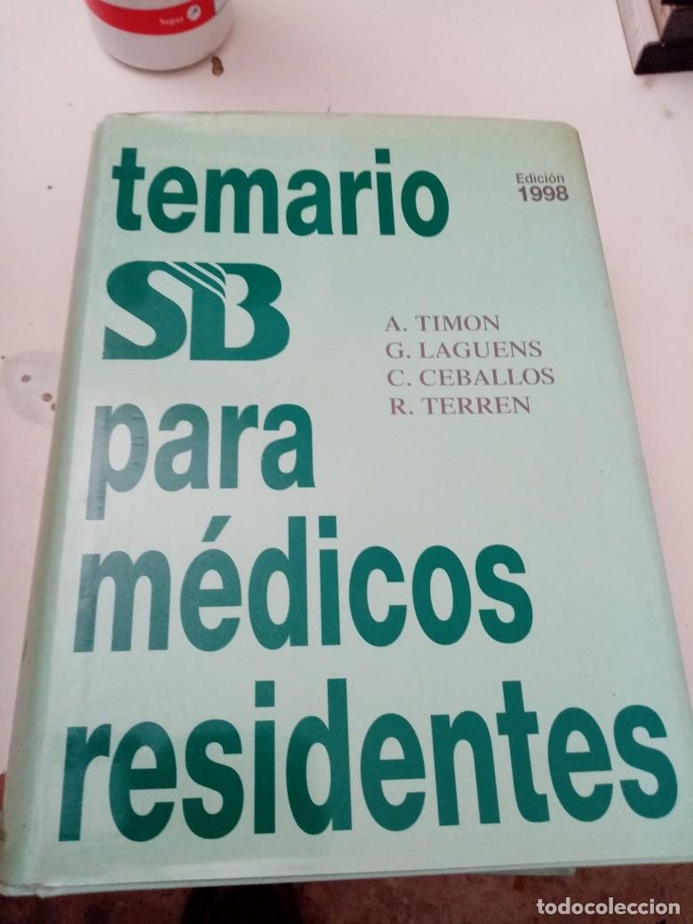 Second hand books: TEMARIO. SB. PARA M&Eacute;DICOS RESIDENTES. EDICION 1998. EST1B4