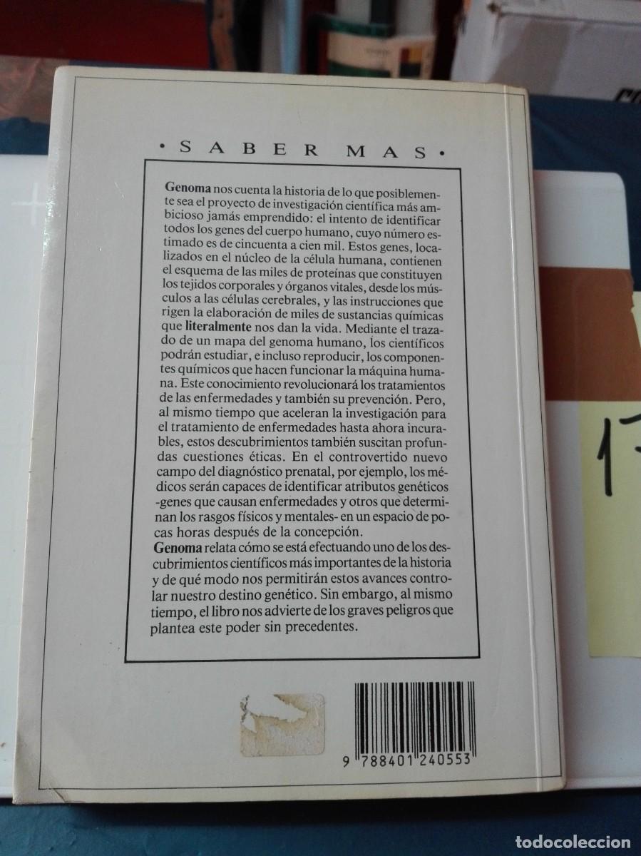 Libros de segunda mano: GENOMA JERRY E BISHOP Y MICHAEL WALDHOLZ - Foto 2