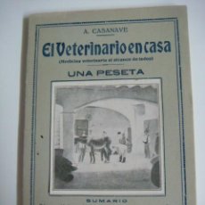 Libros de segunda mano: LIBRO DE EL VETERINARIO EN CASA DE A.CASANAVE-Nº-87-(#). Lote 402056539