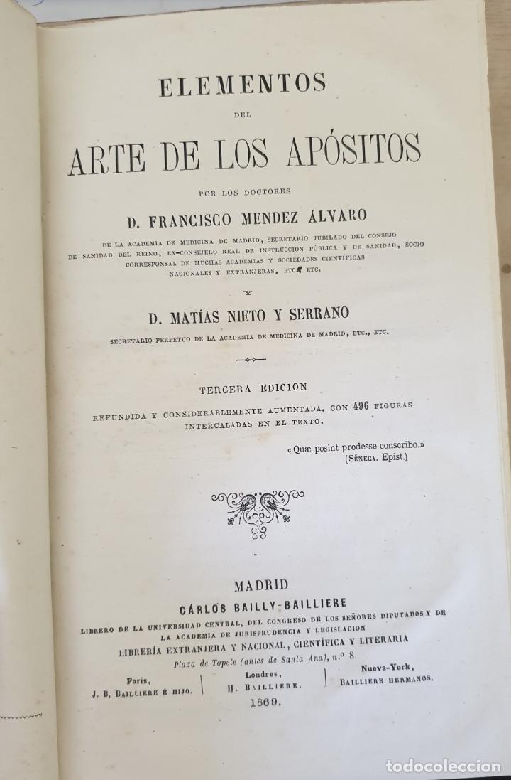 Livros em segunda m&atilde;o: ELEMENTOS DEL ARTE DE LOS APOSITOS. - MENDEZ ALVARO/NIETO SERRANO, Francisco/Matias.