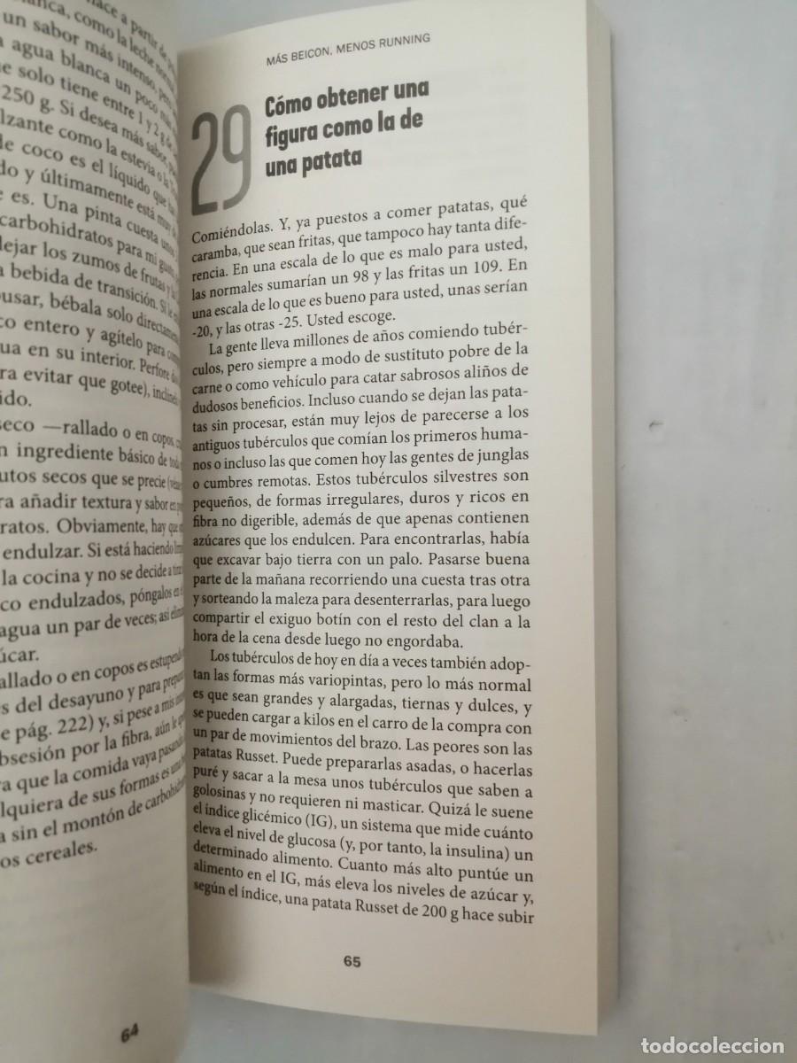 Libros de segunda mano: M&aacute;s beicon, menos running (Primera edici&oacute;n) - Foto 4