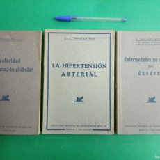 Libros de segunda mano: LOTE DE 3 ANTIGUOS LIBROS DE MEDICINA. MONOGRAFÍAS MÉDICAS. BARCELONA 1942-44.