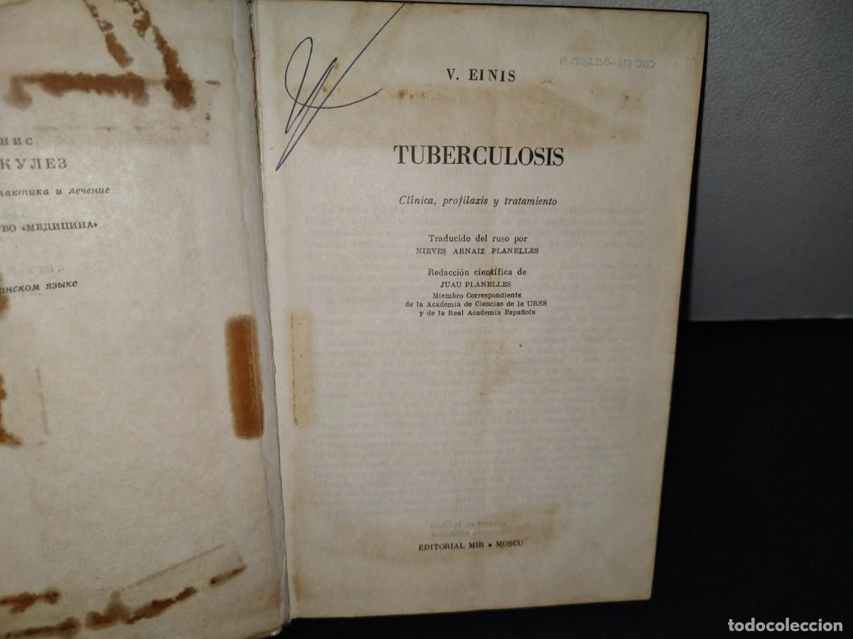 Libros de segunda mano: 9- TUBERCULOSIS - V. EINIS - 70S - Foto 3