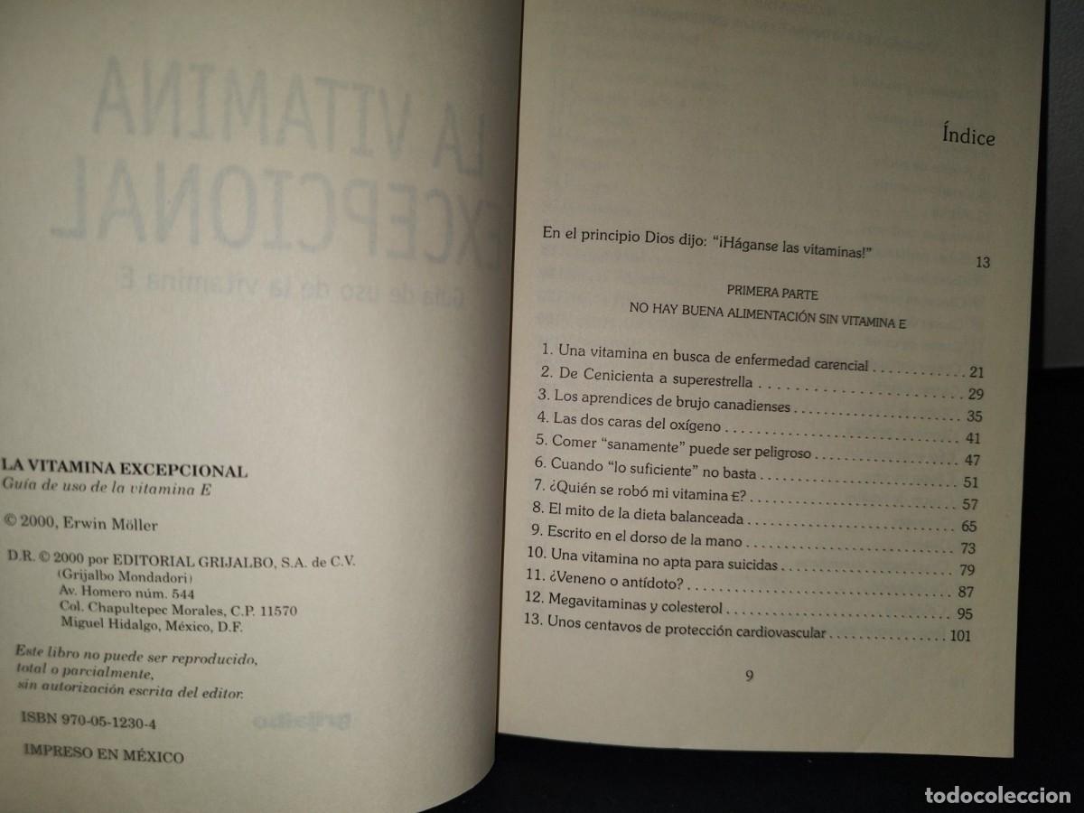 Libros de segunda mano: 18- LA VITAMINA EXCEPCIONAL - ERWIN M&Ouml;LLER - Foto 4