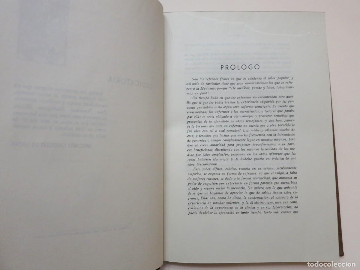 Libros de segunda mano: Refranero m&eacute;dico - CASTILLO DE LUCAS, Antonio - Foto 3