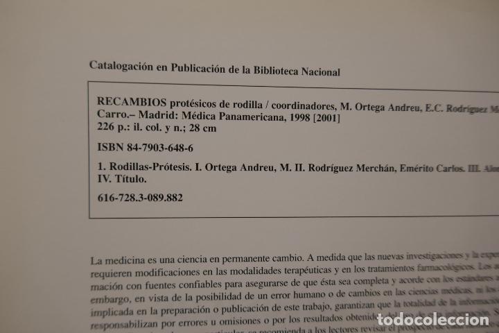 Libros de segunda mano: RECAMBIOS PROT&Eacute;SICOS DE RODILLA. - Foto 8