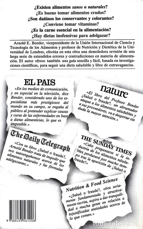 Libros de segunda mano: &iquest;SALUD O FRAUDE? ARNOLD E. BENDER - Foto 2