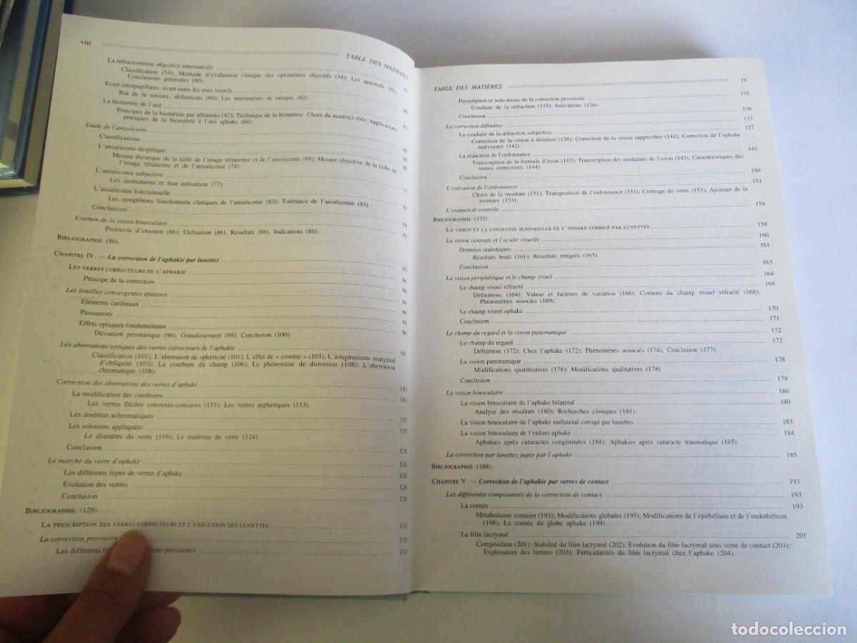 Libros de segunda mano: VV.AA. La correction de l&acute;aphakie (franc&eacute;s) W21989 - Foto 3