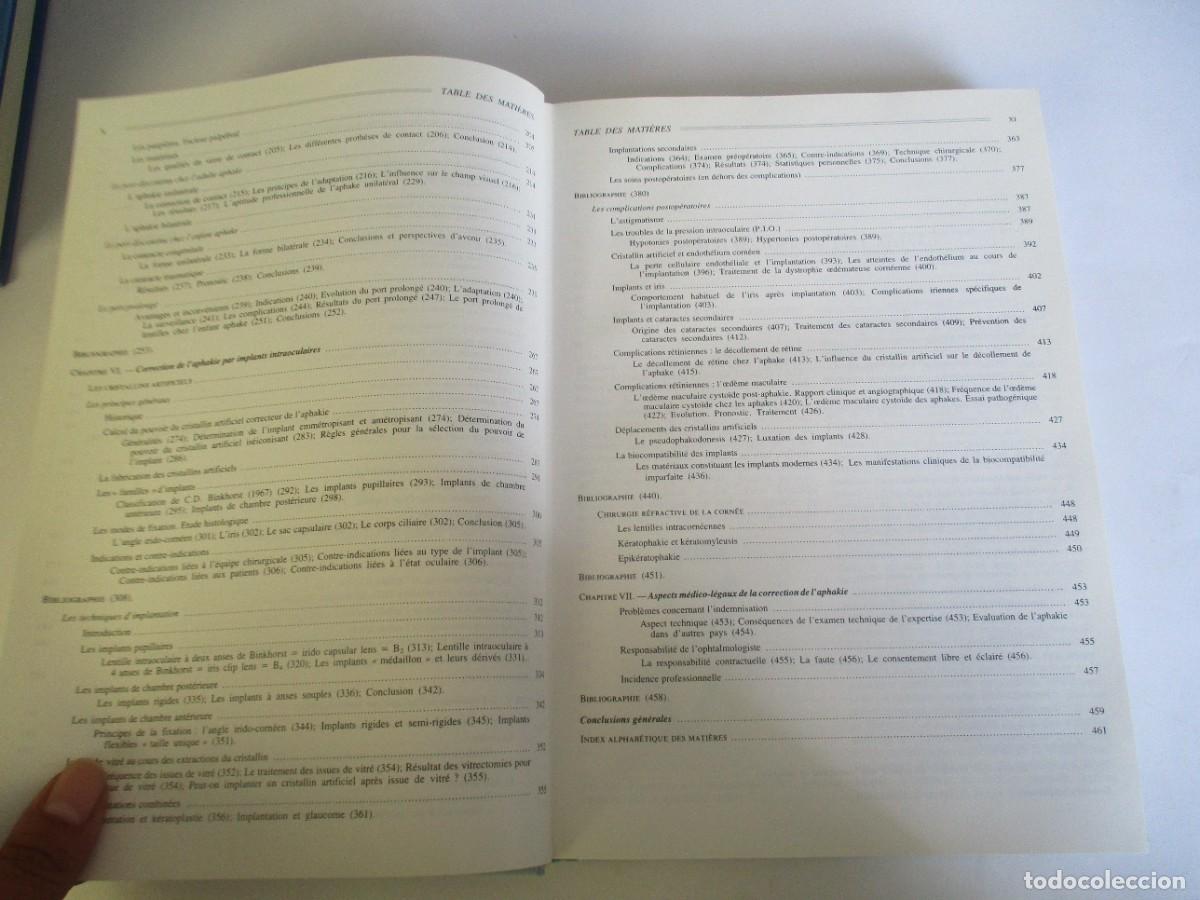 Libros de segunda mano: VV.AA. La correction de l&acute;aphakie (franc&eacute;s) W21989 - Foto 4