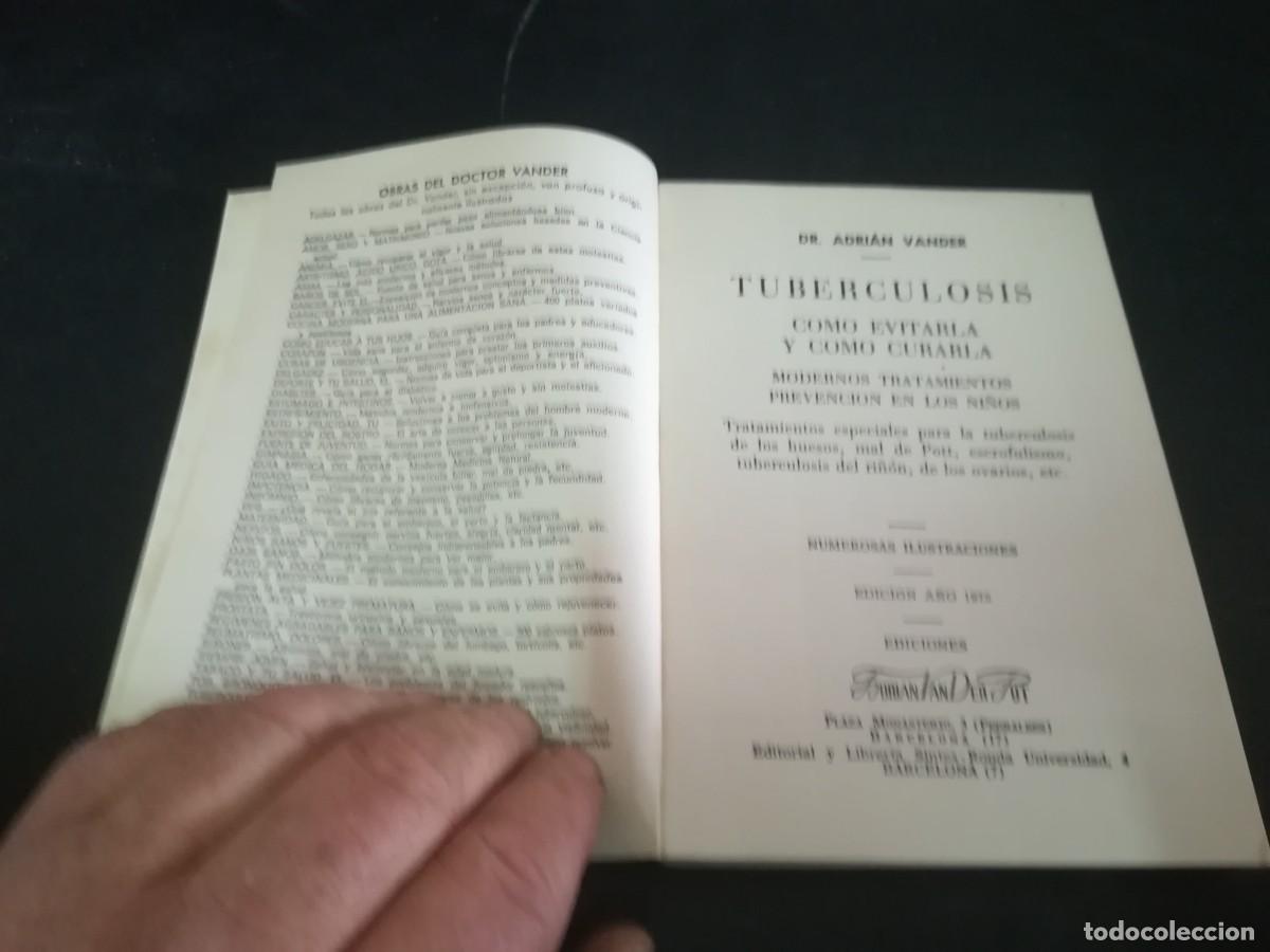 Libros de segunda mano: TUBERCULOSIS / DR.VANDER / CONS501 - Foto 4
