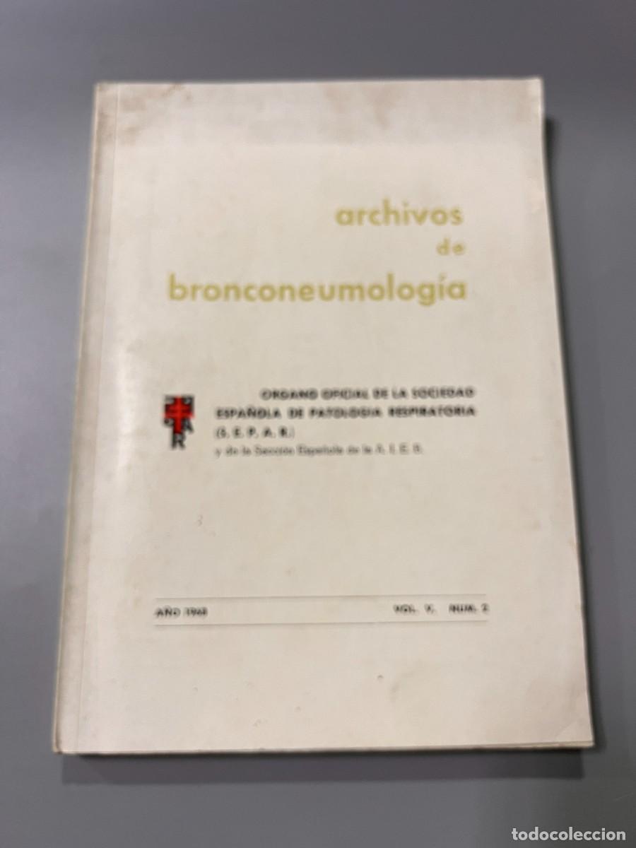 Livros em segunda m&atilde;o: ARCHIVOS DE BRONCONEUMOLOG&Iacute;A. S.E.P.A.R. A&Ntilde;O 1968. VOL. V. N&ordm; 2. PAGS: 497
