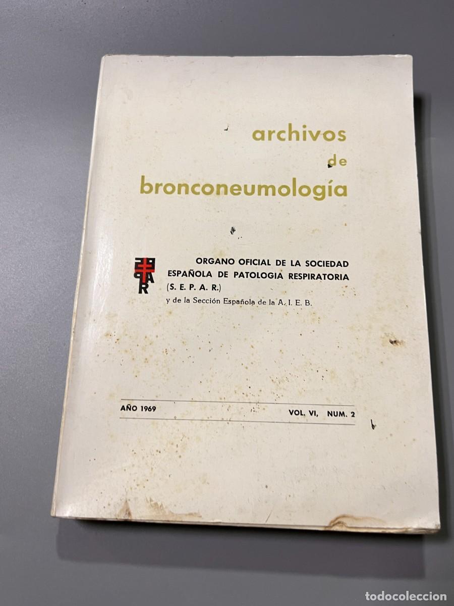 Livros em segunda m&atilde;o: ARCHIVOS DE BRONCONEUMOLOG&Iacute;A. S.E.P.A.R. A&Ntilde;O 1969. VOL. VI. N&ordm; 2. PAGS: 720