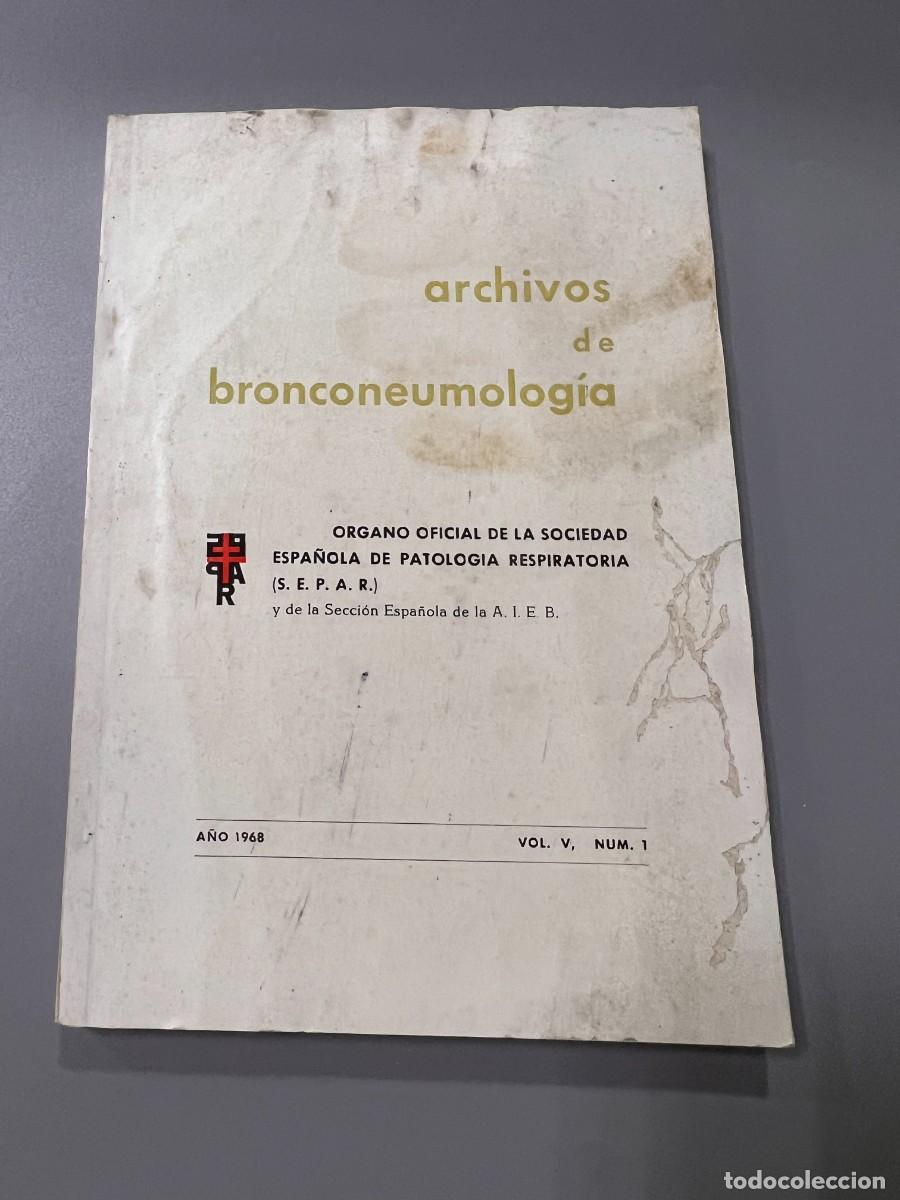Livros em segunda m&atilde;o: ARCHIVOS DE BRONCONEUMOLOG&Iacute;A. S.E.P.A.R. A&Ntilde;O 1968. VOL. V. N&ordm; 1. PAGS: 267